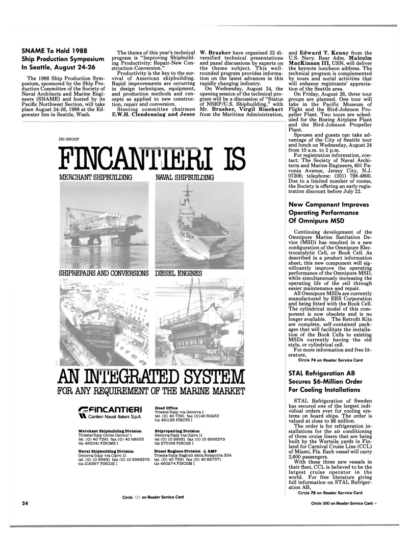 Maritime Reporter Magazine, page 16,  Jul 1988