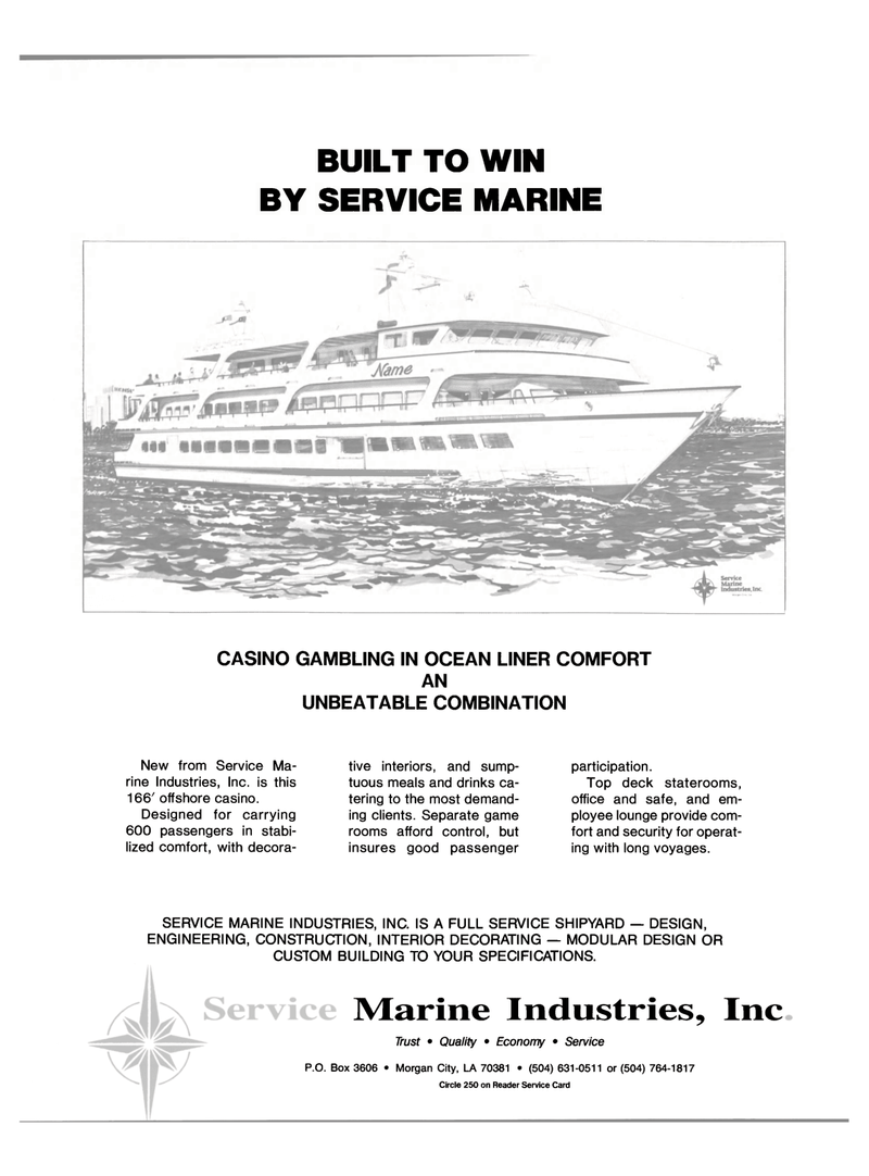 Maritime Reporter Magazine, page 3rd Cover,  Jul 1988
