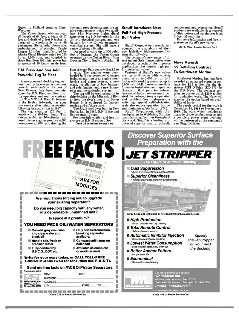 Maritime Reporter Magazine, page 25,  Aug 1988