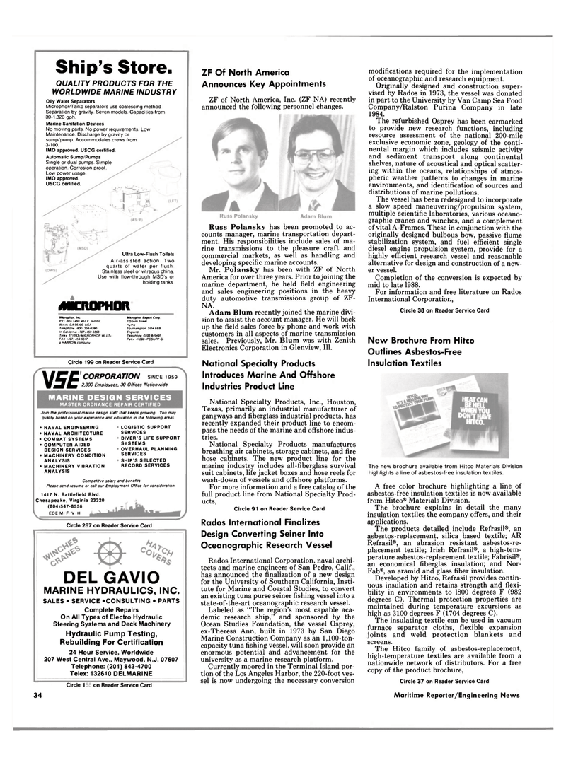 Maritime Reporter Magazine, page 32,  Aug 1988