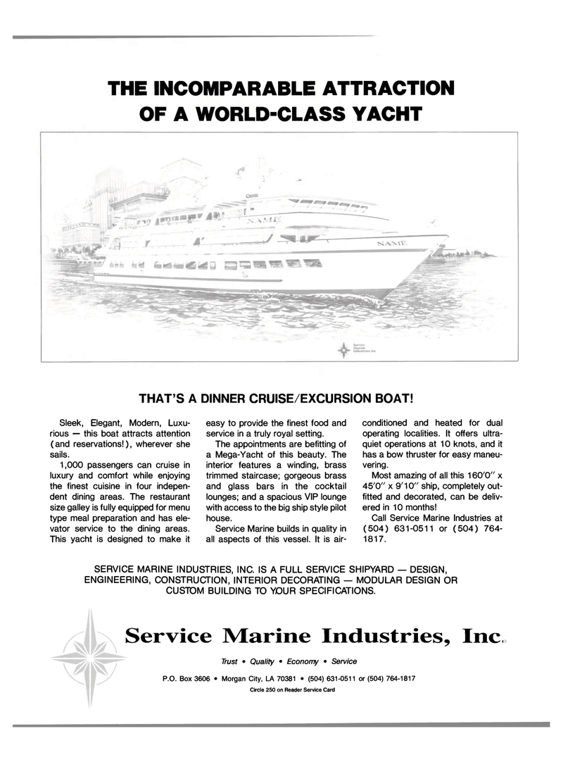 Maritime Reporter Magazine, page 3rd Cover,  Aug 1988