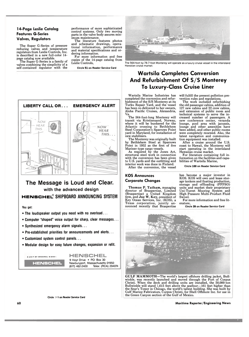 Maritime Reporter Magazine, page 54,  Sep 1988