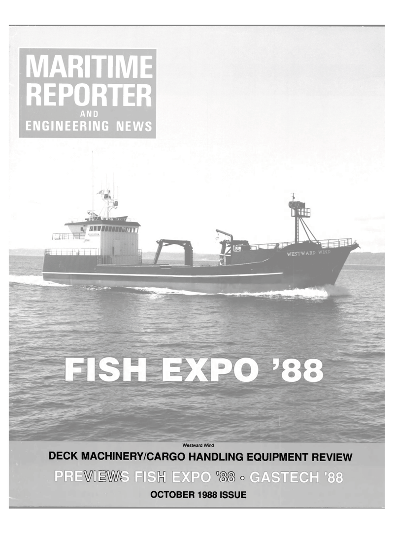 Maritime Reporter Magazine Cover Oct 1988 - 