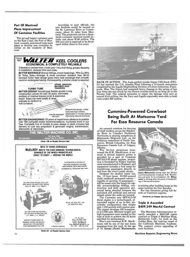 Maritime Reporter Magazine, page 27,  Oct 1988