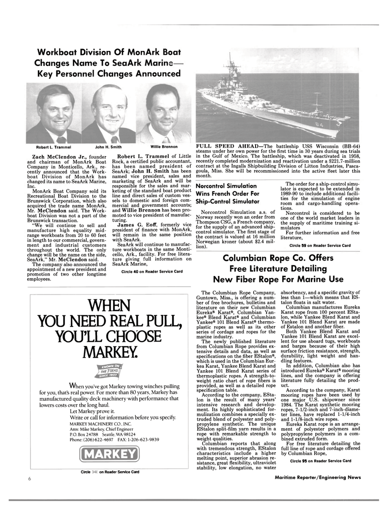 Maritime Reporter Magazine, page 4,  Oct 1988
