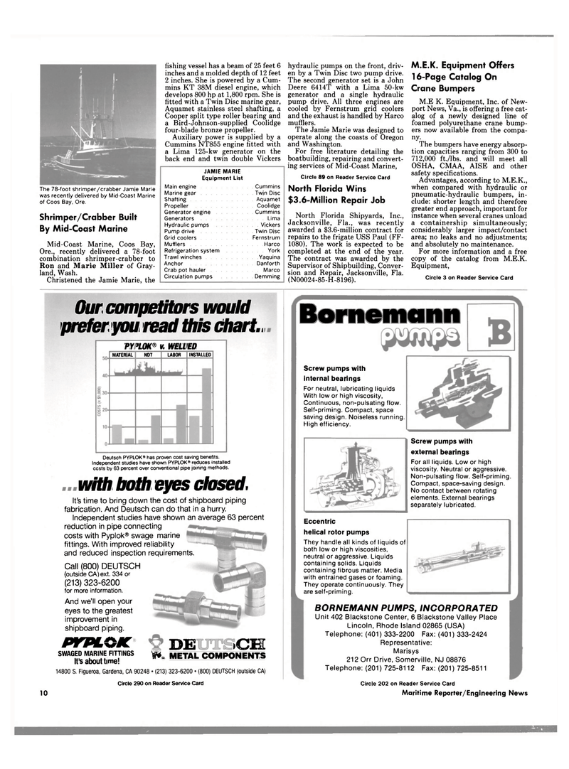 Maritime Reporter Magazine, page 8,  Nov 1988