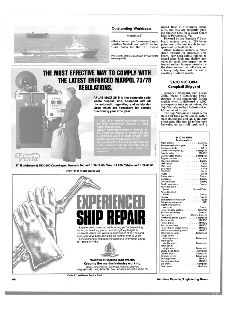 Maritime Reporter Magazine, page 64,  Nov 1988