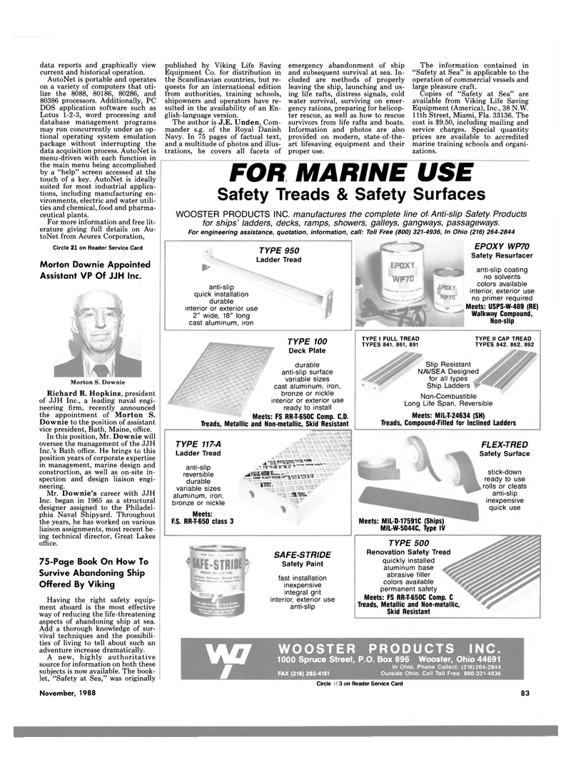Maritime Reporter Magazine, page 81,  Nov 1988