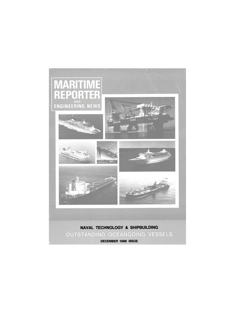 Maritime Reporter Magazine Cover Dec 1988 - 