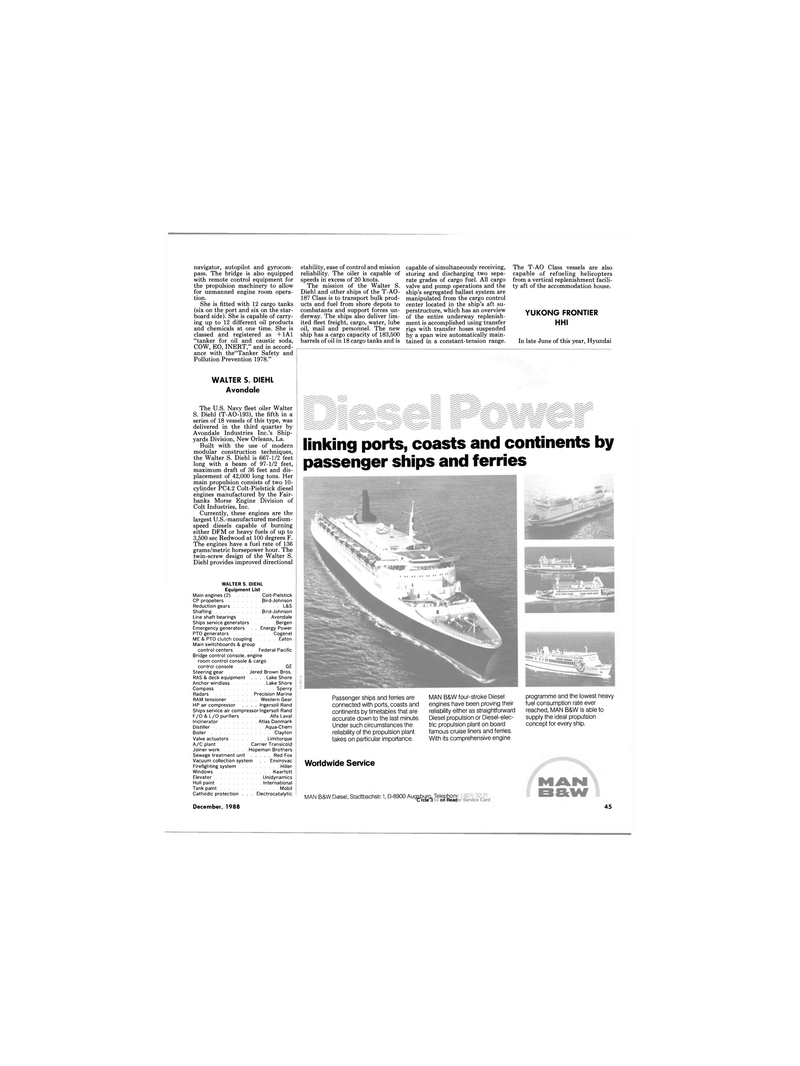 Maritime Reporter Magazine, page 41,  Dec 1988