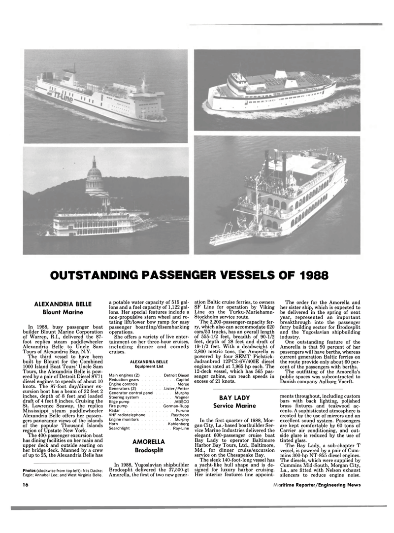 Maritime Reporter Magazine, page 14,  Jan 1989