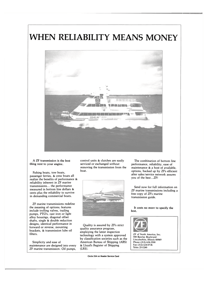Maritime Reporter Magazine, page 2nd Cover,  Jan 1989