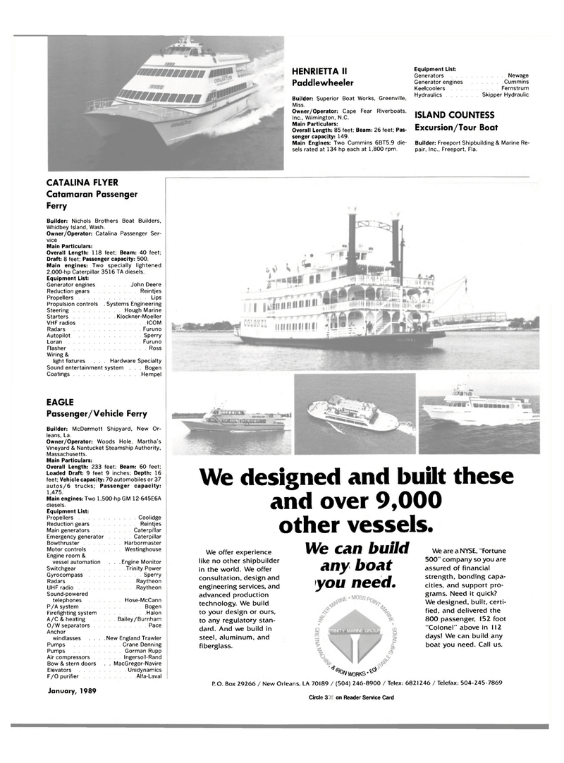 Maritime Reporter Magazine, page 21,  Jan 1989