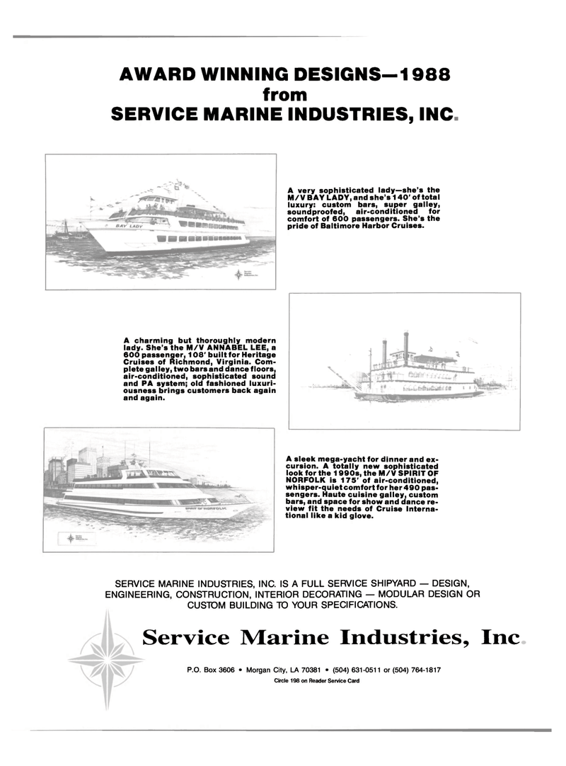 Maritime Reporter Magazine, page 3rd Cover,  Jan 1989