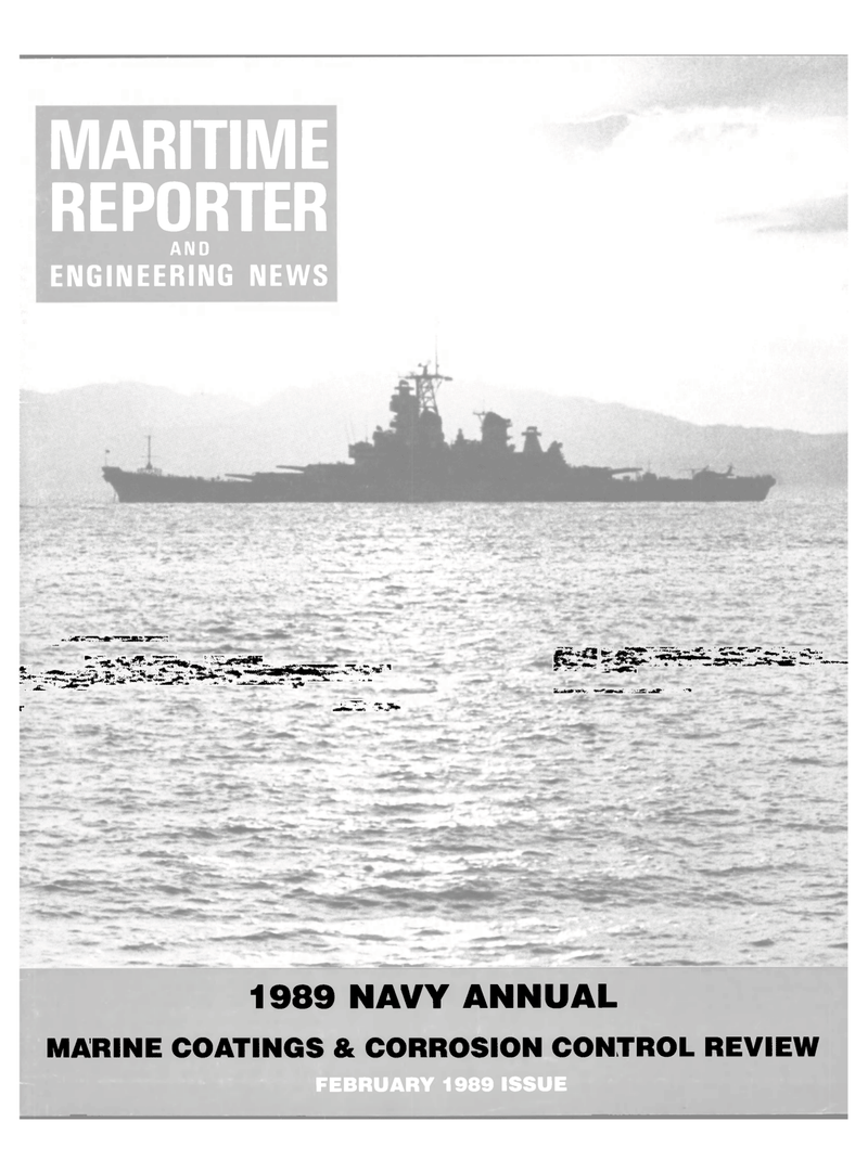 Maritime Reporter Magazine Cover Feb 1989 - 