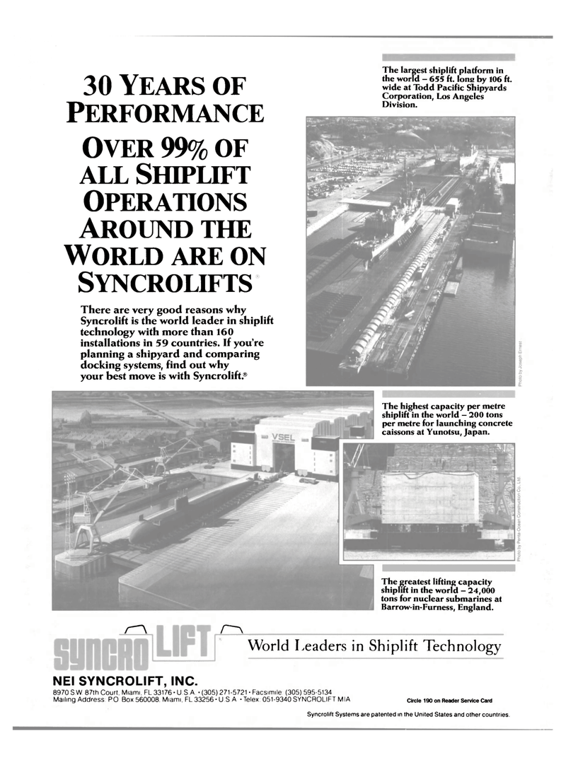 Maritime Reporter Magazine, page 4th Cover,  Feb 1989