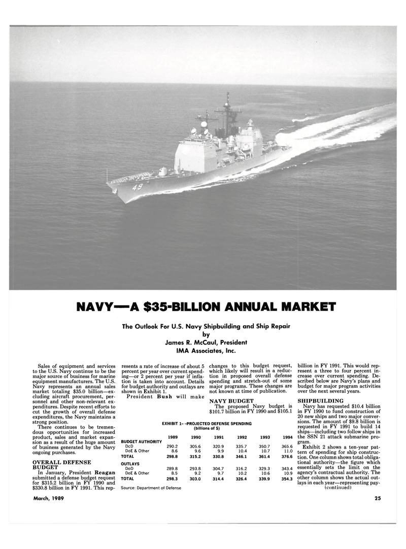 Maritime Reporter Magazine, page 25,  Mar 1989