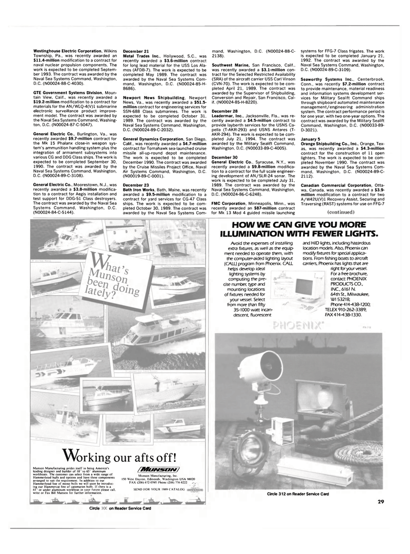 Maritime Reporter Magazine, page 29,  Mar 1989