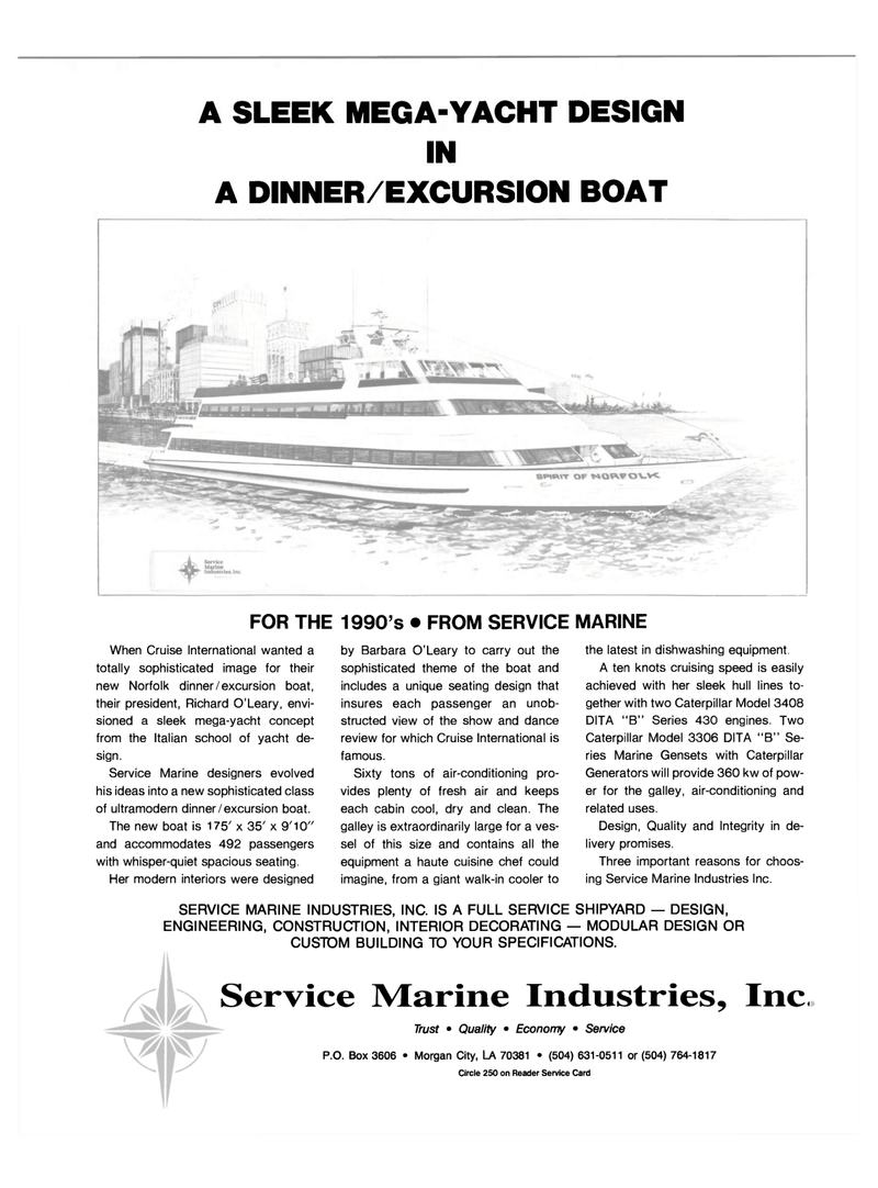 Maritime Reporter Magazine, page 3rd Cover,  Mar 1989