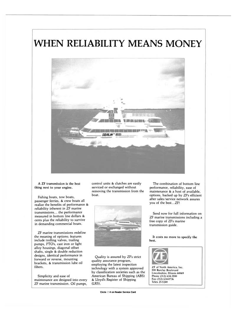 Maritime Reporter Magazine, page 4th Cover,  Mar 1989