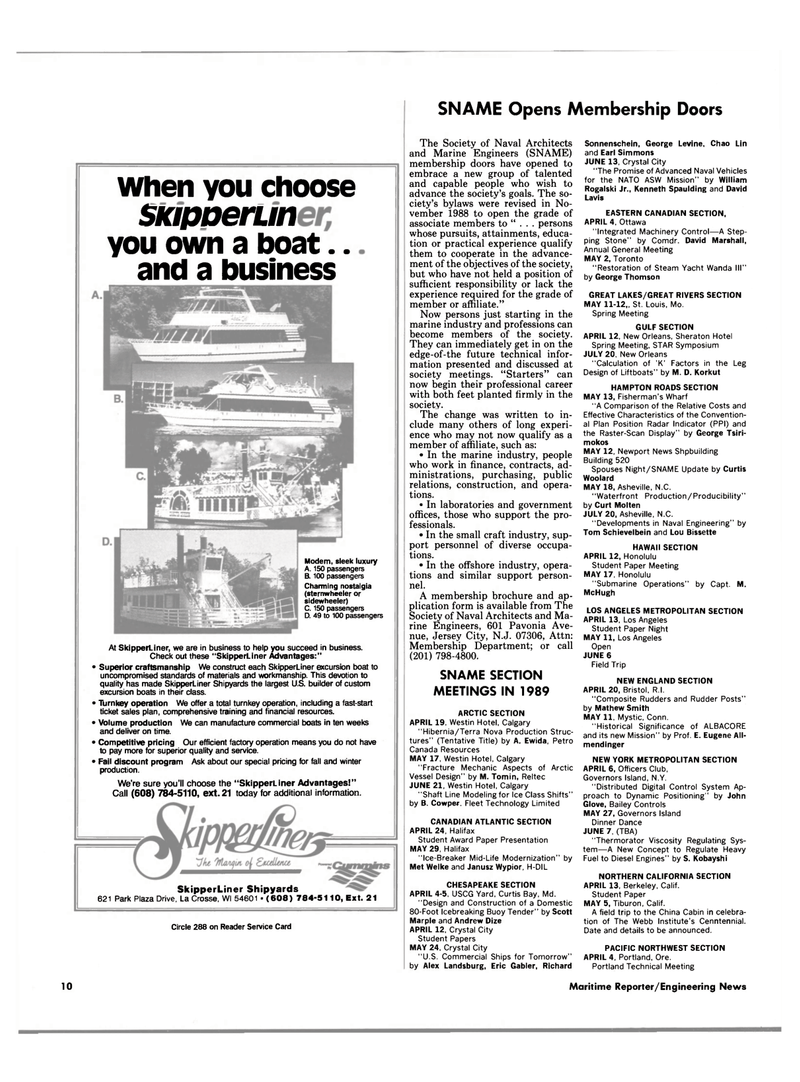 Maritime Reporter Magazine, page 8,  Apr 1989