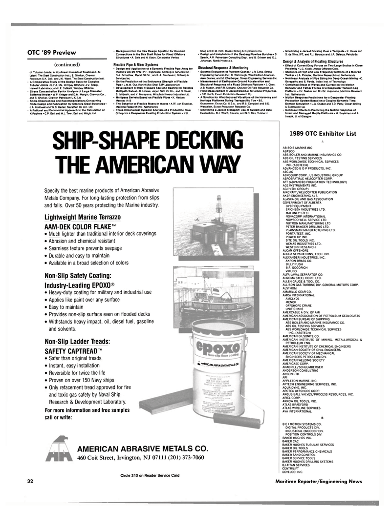 Maritime Reporter Magazine, page 26,  Apr 1989