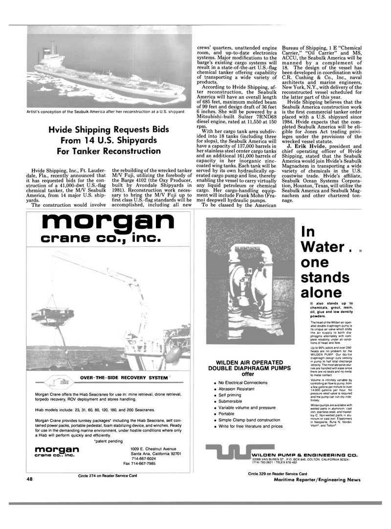 Maritime Reporter Magazine, page 46,  Apr 1989