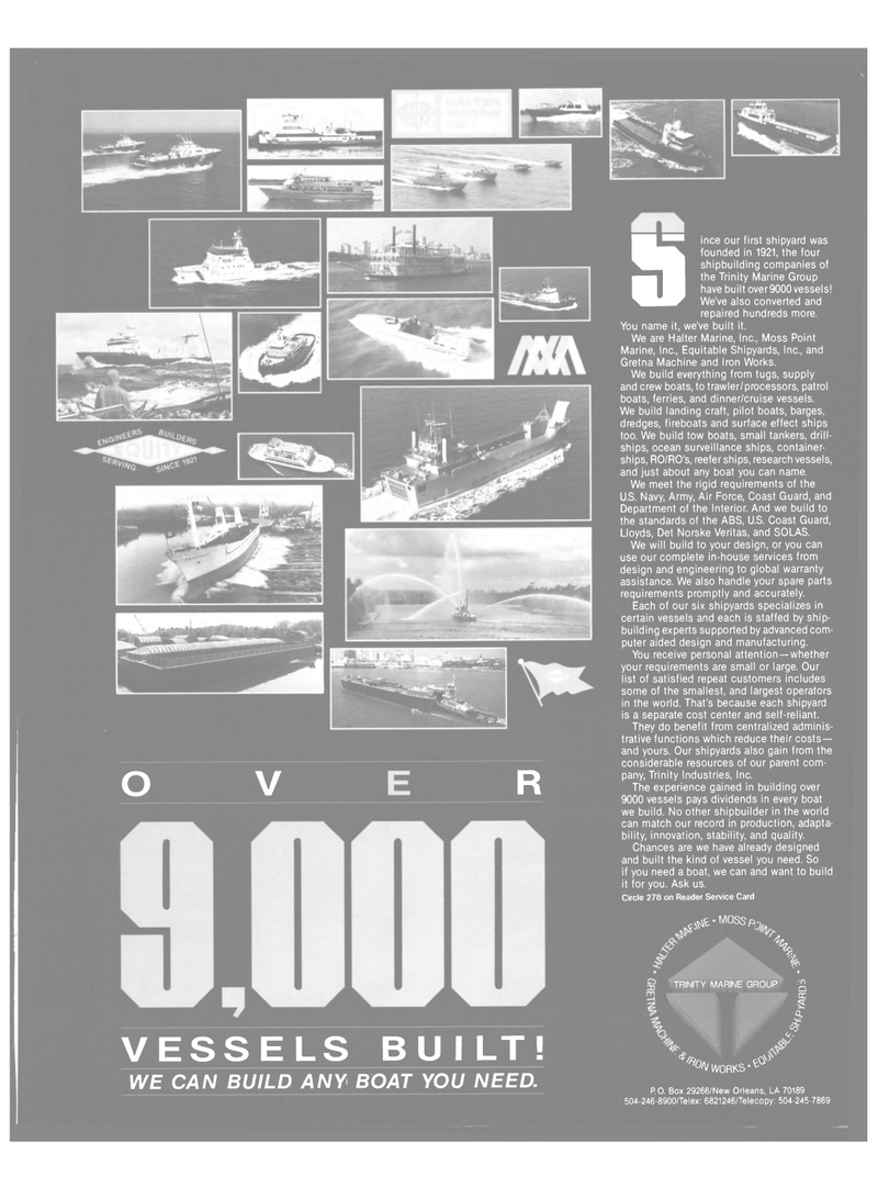 Maritime Reporter Magazine, page 49,  Apr 1989