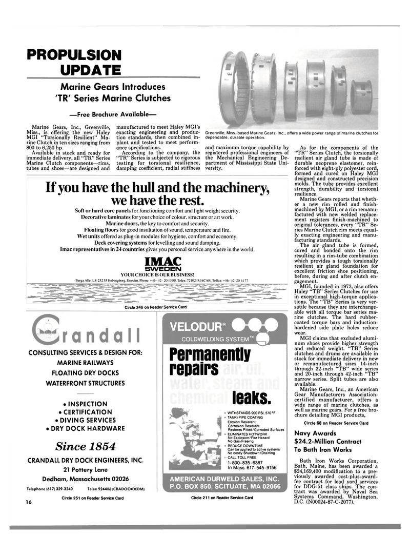 Maritime Reporter Magazine, page 12,  Jun 1989