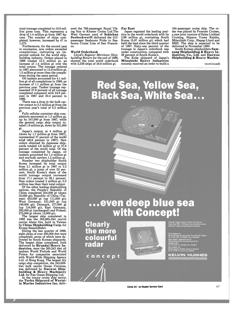 Maritime Reporter Magazine, page 43,  Jun 1989
