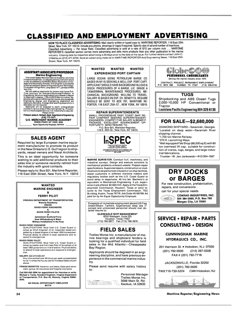 Maritime Reporter Magazine, page 50,  Jul 1989