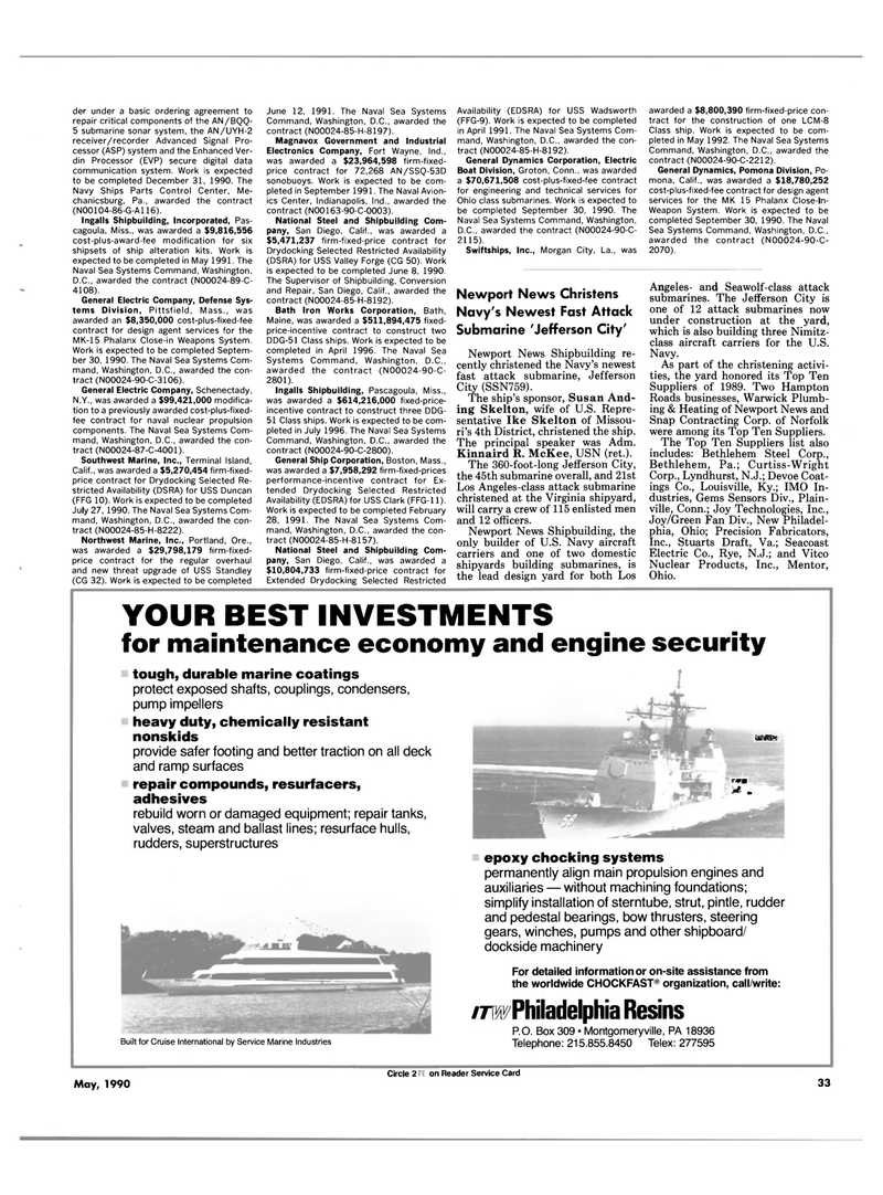 Maritime Reporter Magazine, page 31,  May 1990