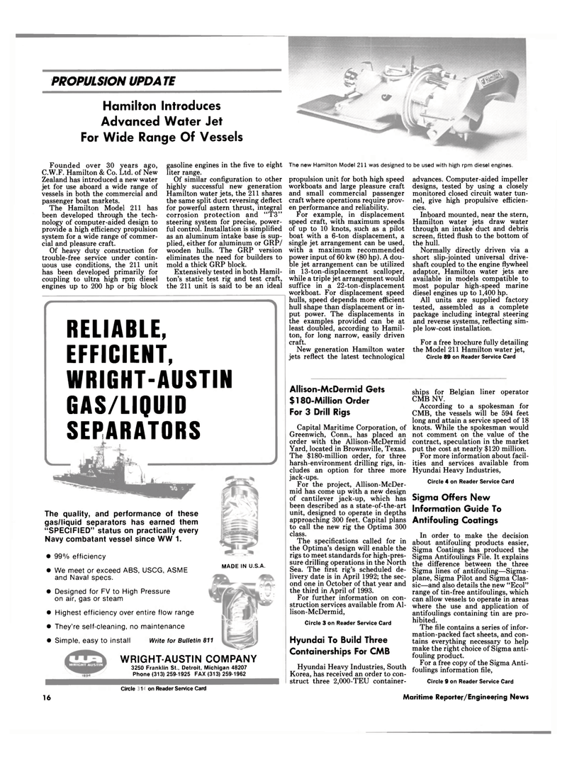 Maritime Reporter Magazine, page 15,  Jul 1990