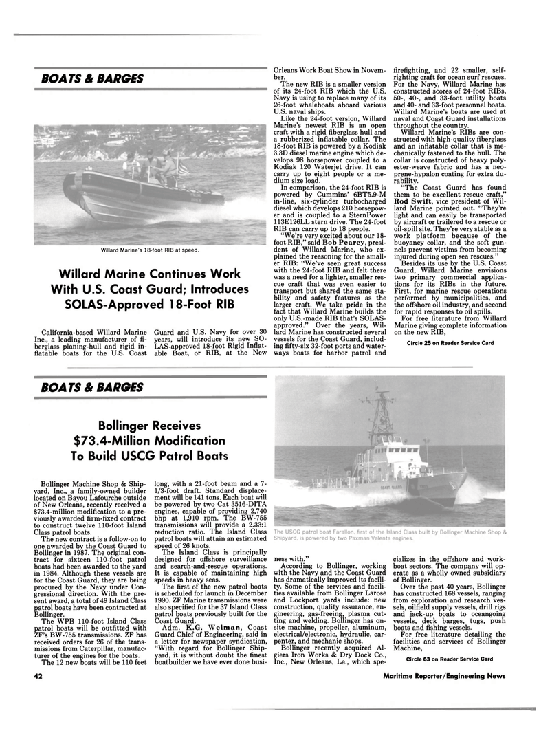 Maritime Reporter Magazine, page 45,  Jul 1990
