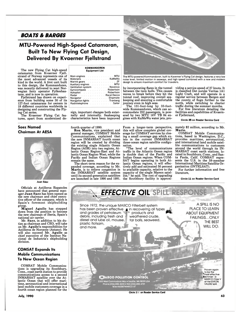 Maritime Reporter Magazine, page 66,  Jul 1990