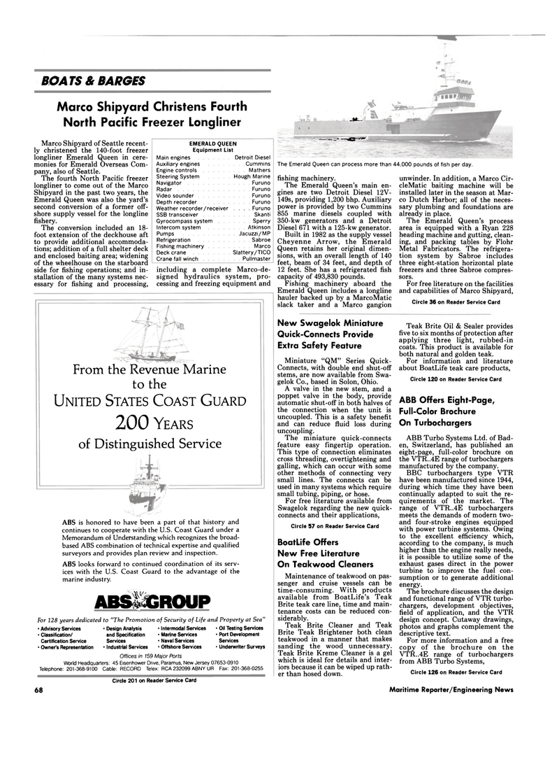 Maritime Reporter Magazine, page 71,  Jul 1990