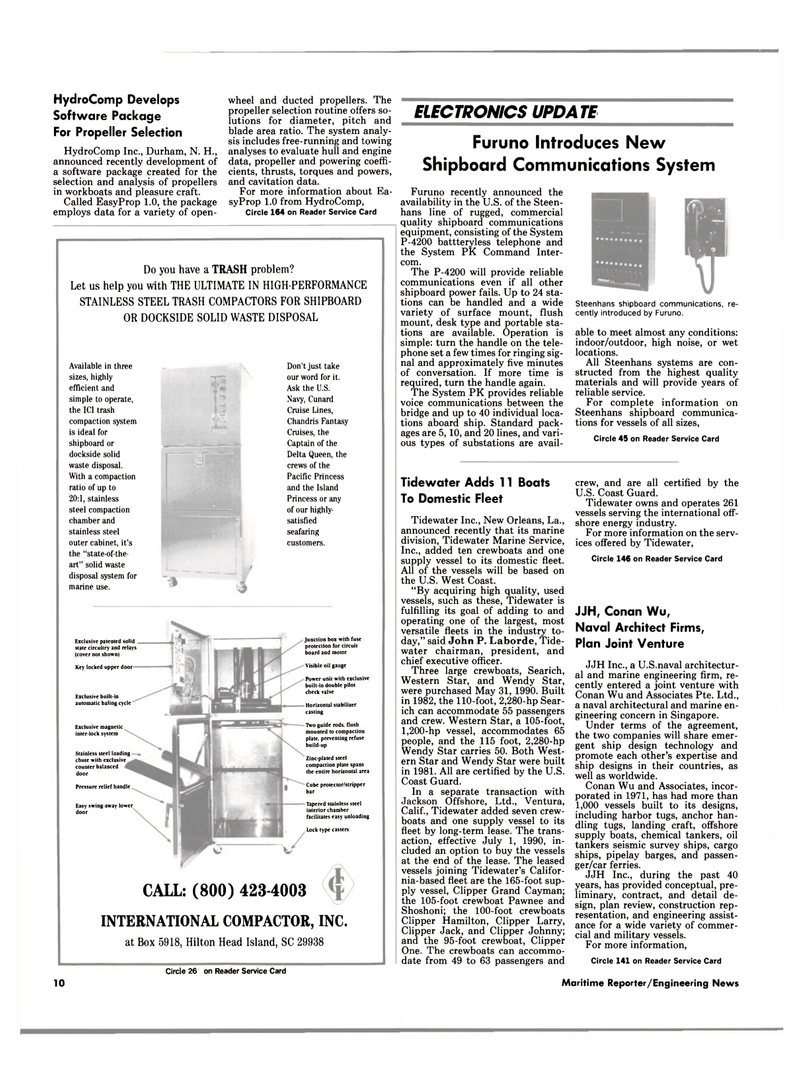 Maritime Reporter Magazine, page 8,  Aug 1990
