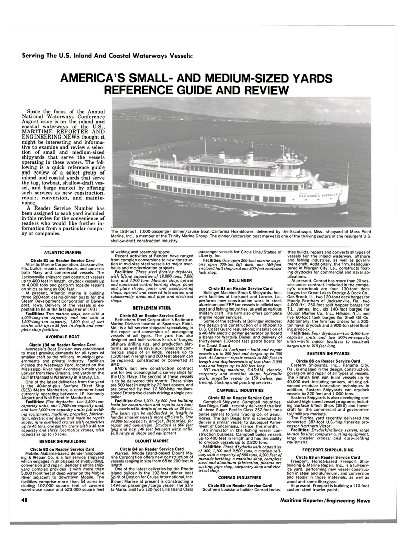 Maritime Reporter Magazine, page 48,  Aug 1990