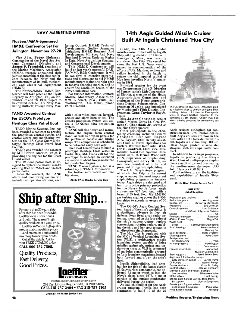 Maritime Reporter Magazine, page 46,  Sep 1990