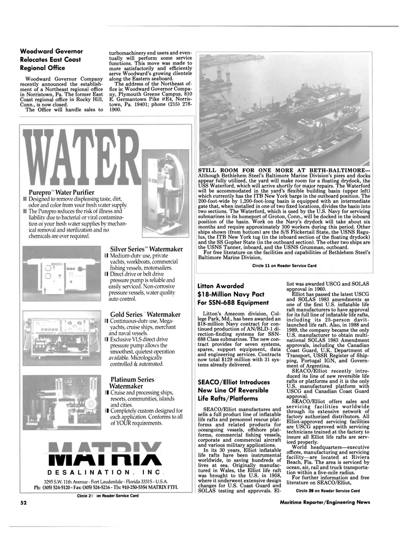 Maritime Reporter Magazine, page 50,  Sep 1990