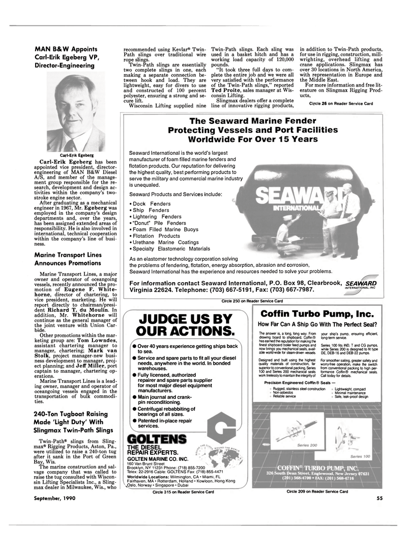 Maritime Reporter Magazine, page 53,  Sep 1990