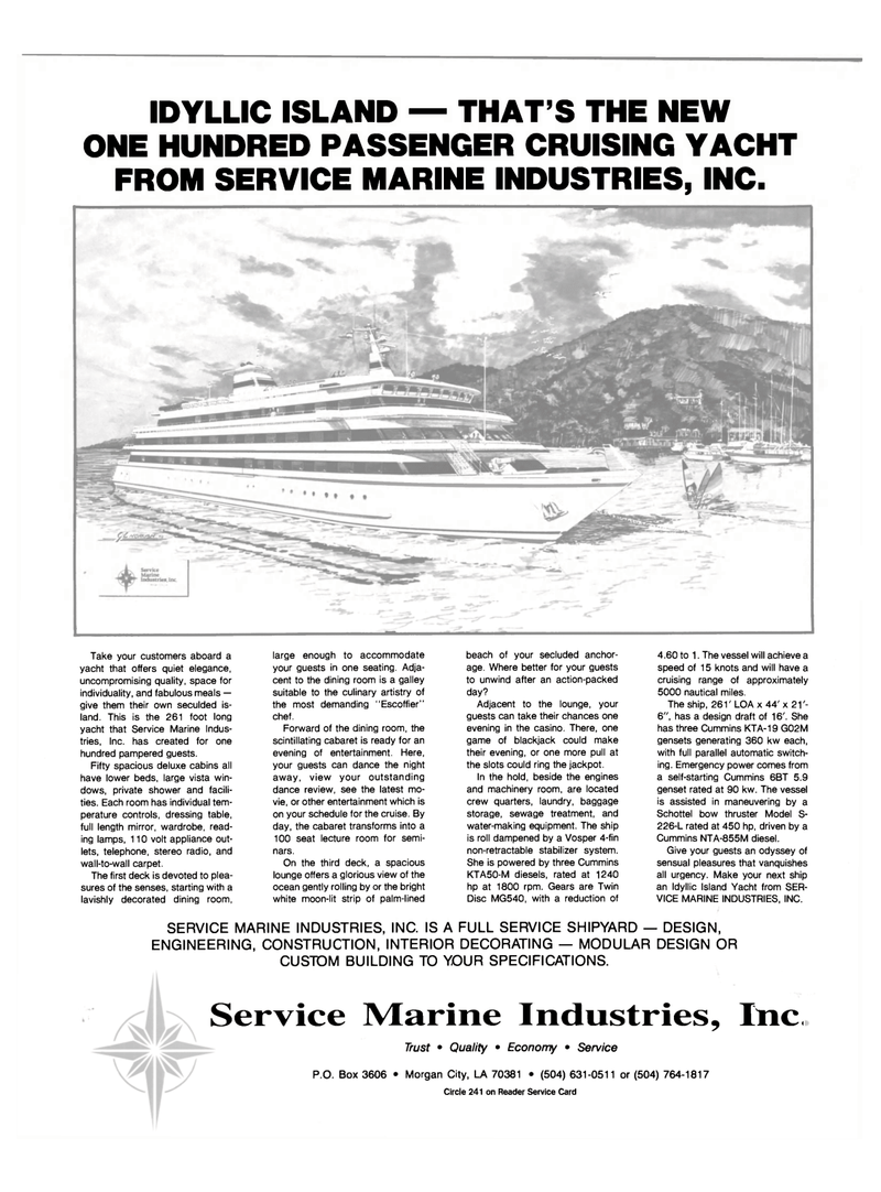 Maritime Reporter Magazine, page 4th Cover,  Sep 1990