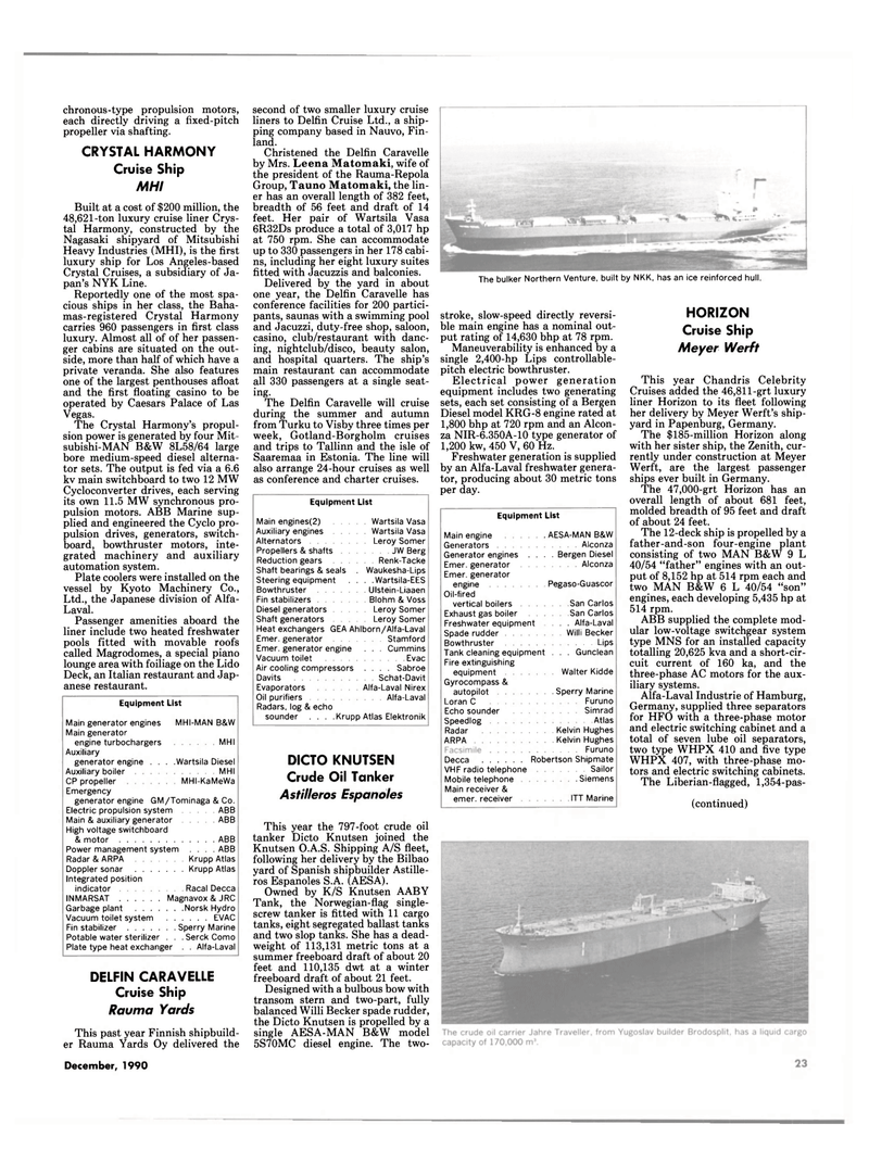 Maritime Reporter Magazine, page 21,  Dec 1990