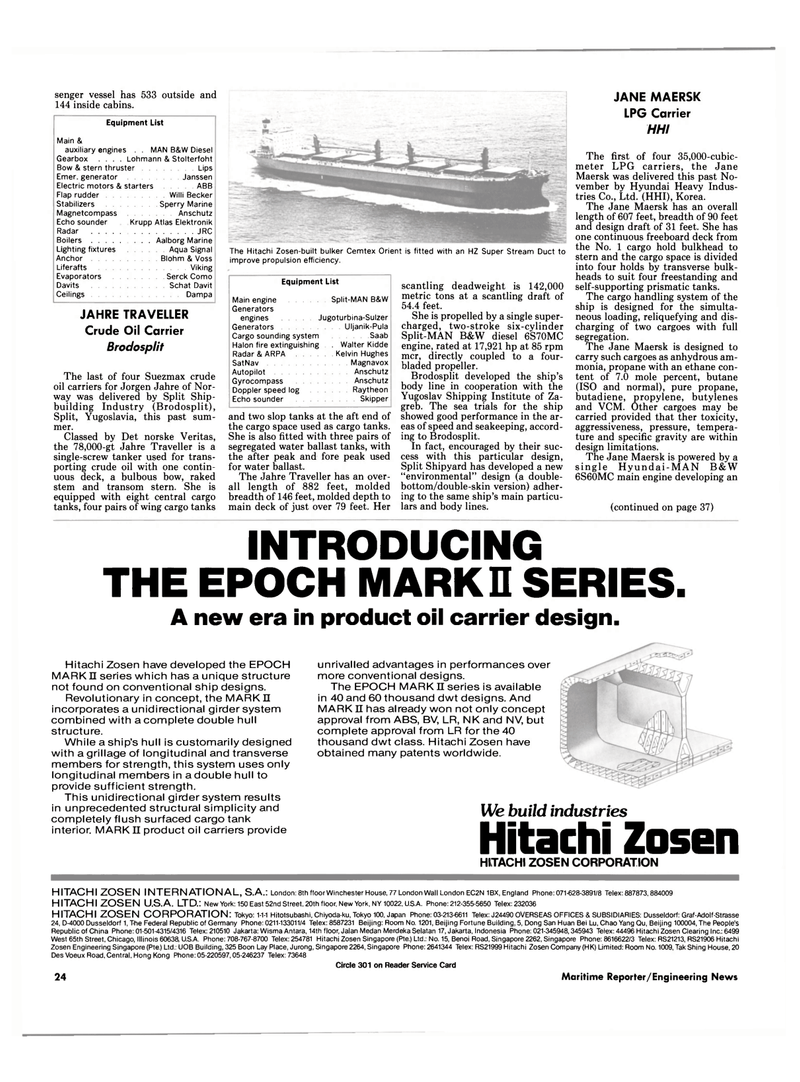 Maritime Reporter Magazine, page 22,  Dec 1990