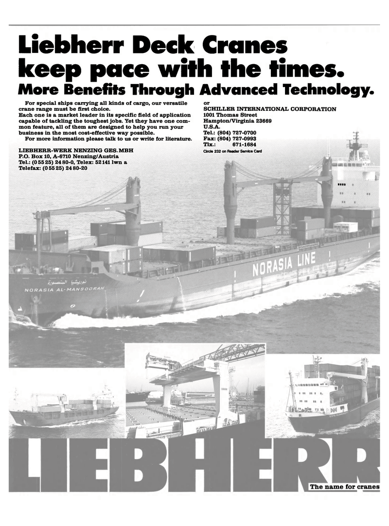 Maritime Reporter Magazine, page 3rd Cover,  Dec 1990