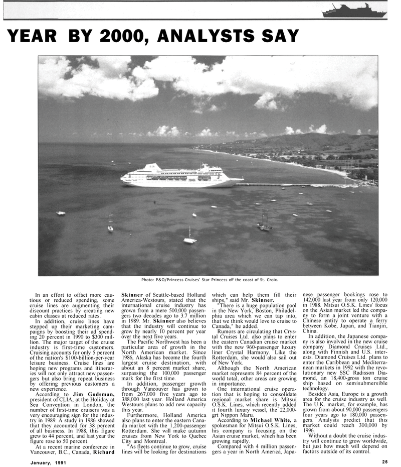 Maritime Reporter Magazine, page 23,  Jan 1991