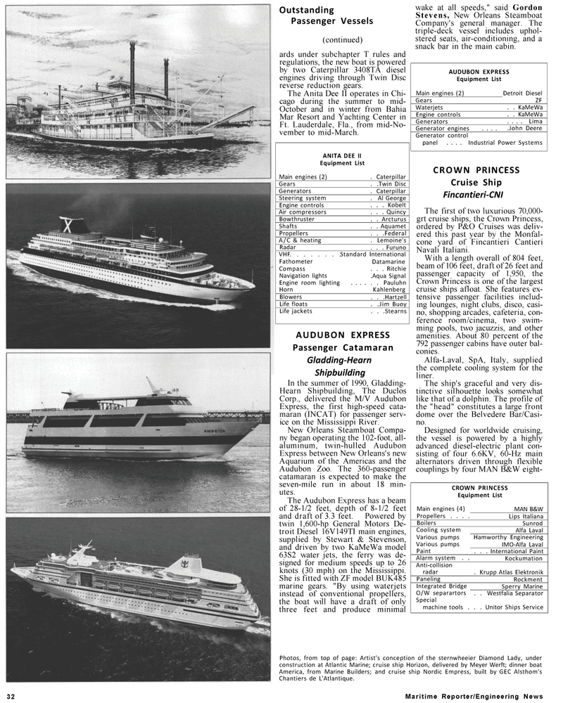 Maritime Reporter Magazine, page 30,  Jan 1991