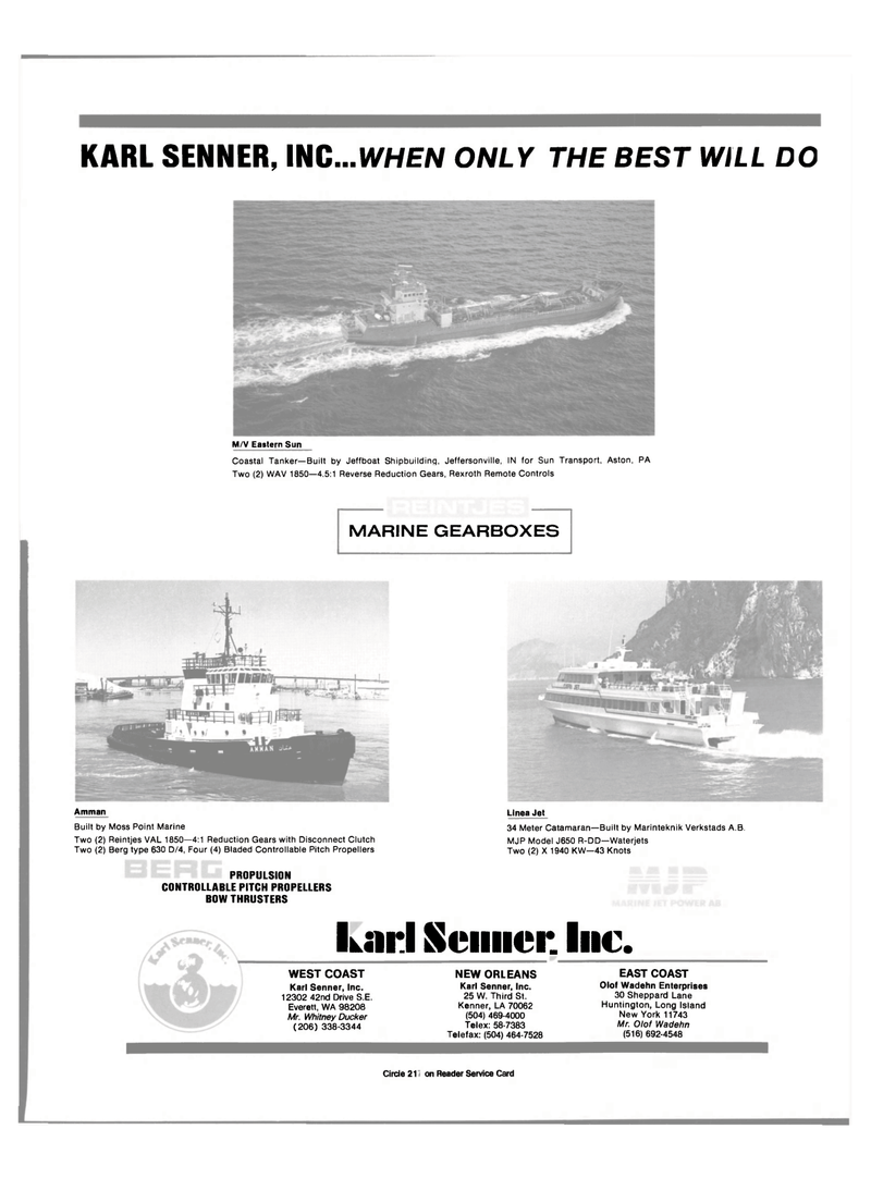 Maritime Reporter Magazine, page 21,  Feb 1991
