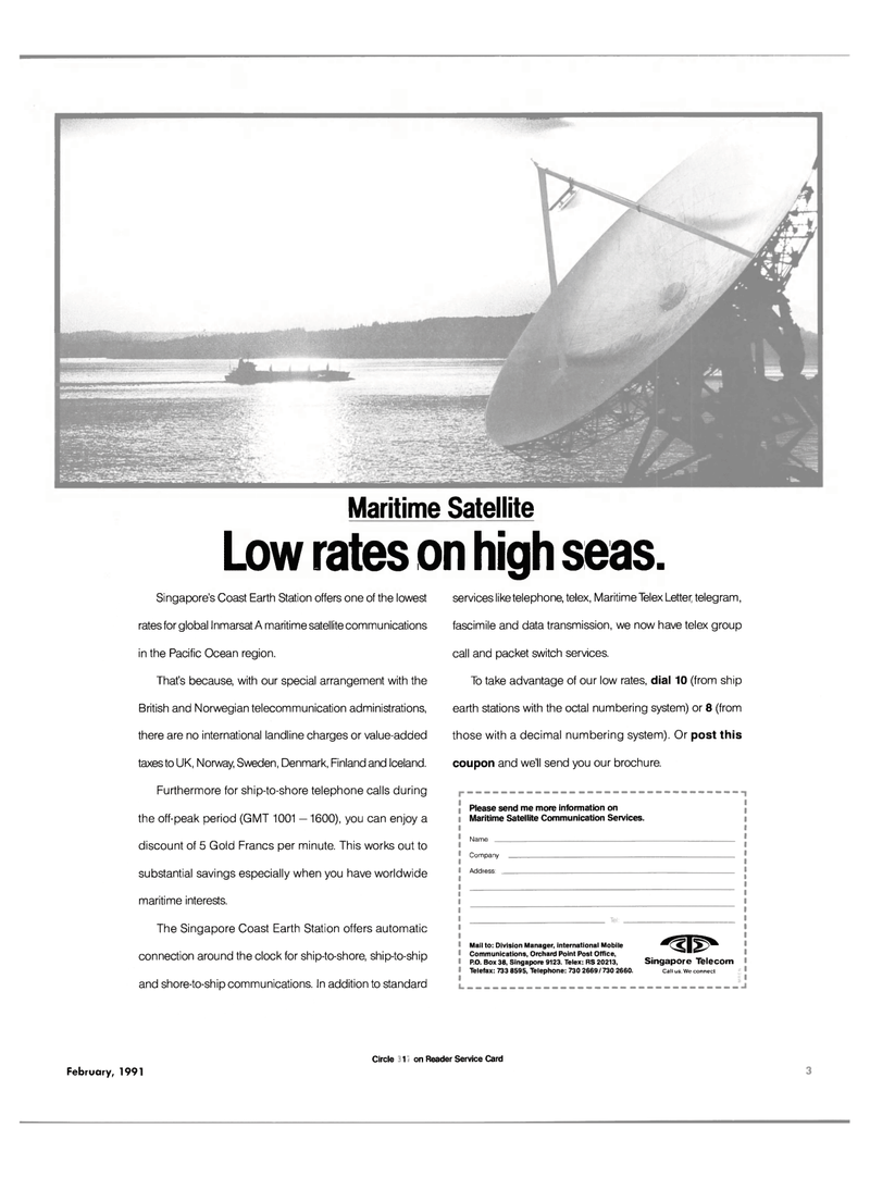 Maritime Reporter Magazine, page 1,  Feb 1991
