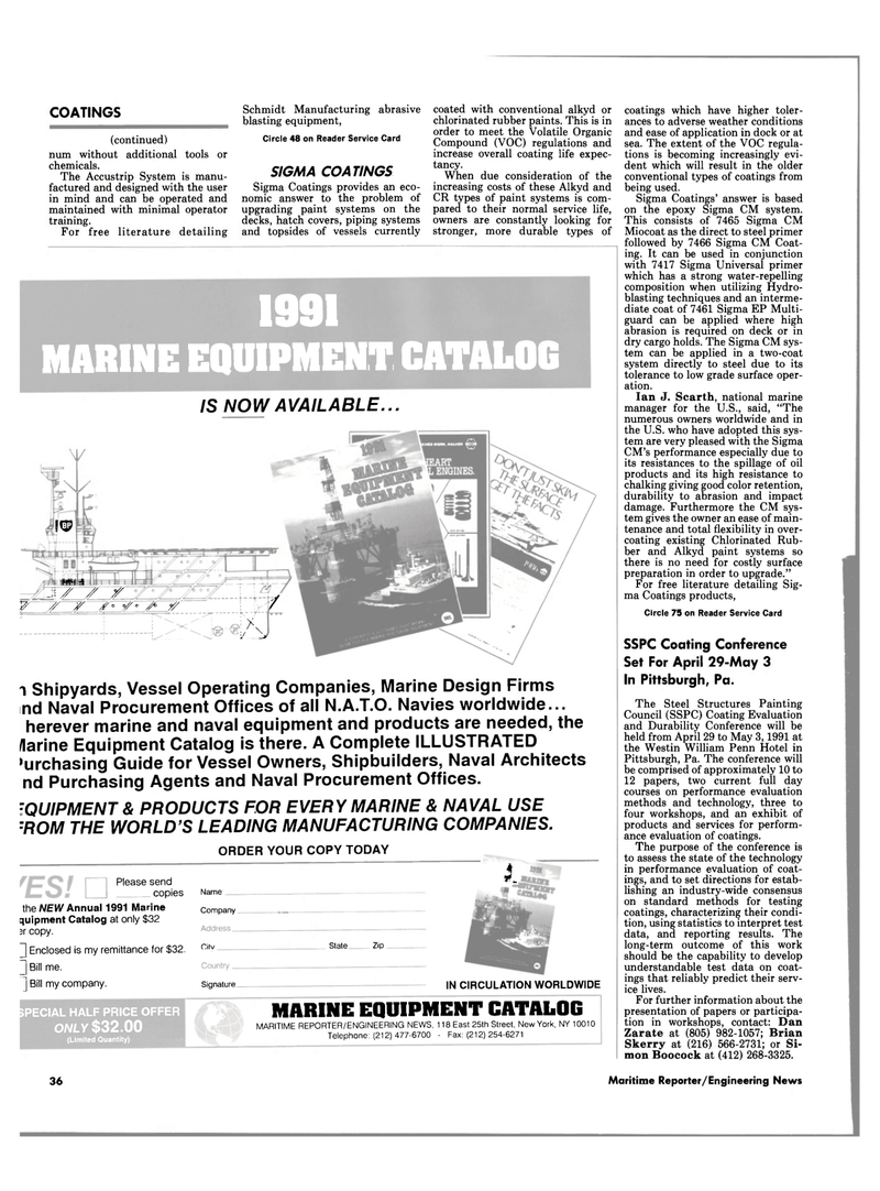 Maritime Reporter Magazine, page 34,  Feb 1991